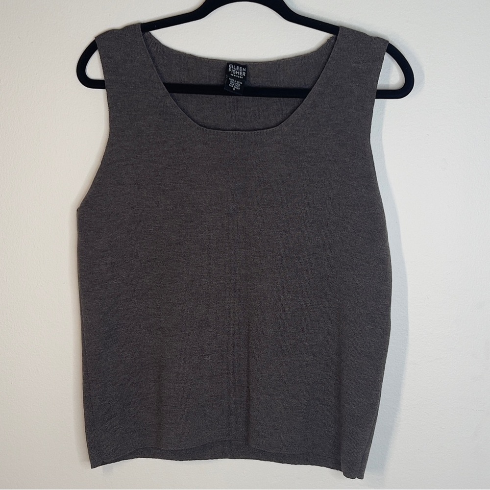 EILEEN FISHER Women’s Small Brown Sweater Tank - Picture 1 of 9
